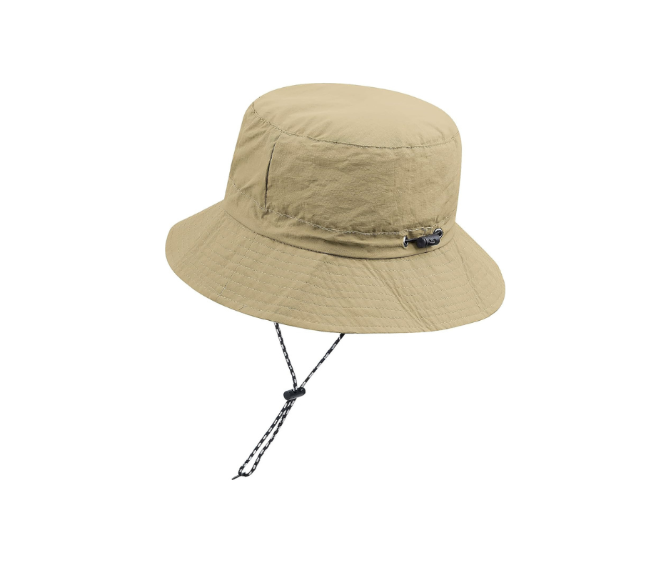 Waterproof Packable Hat in Beige