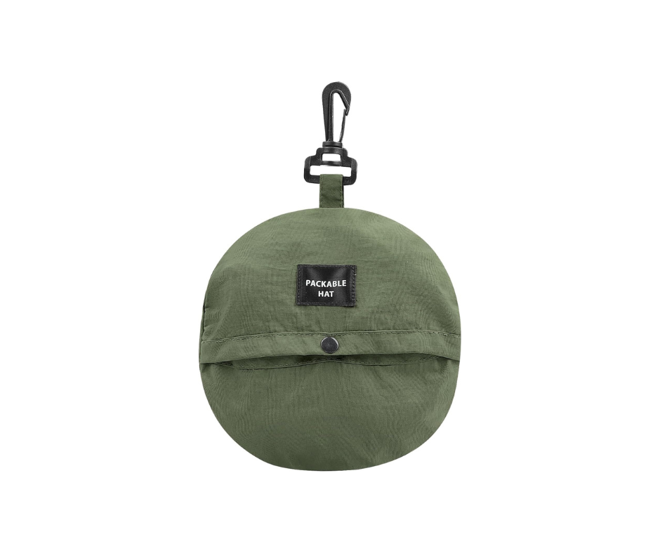 Waterproof Packable Hat in Army Green