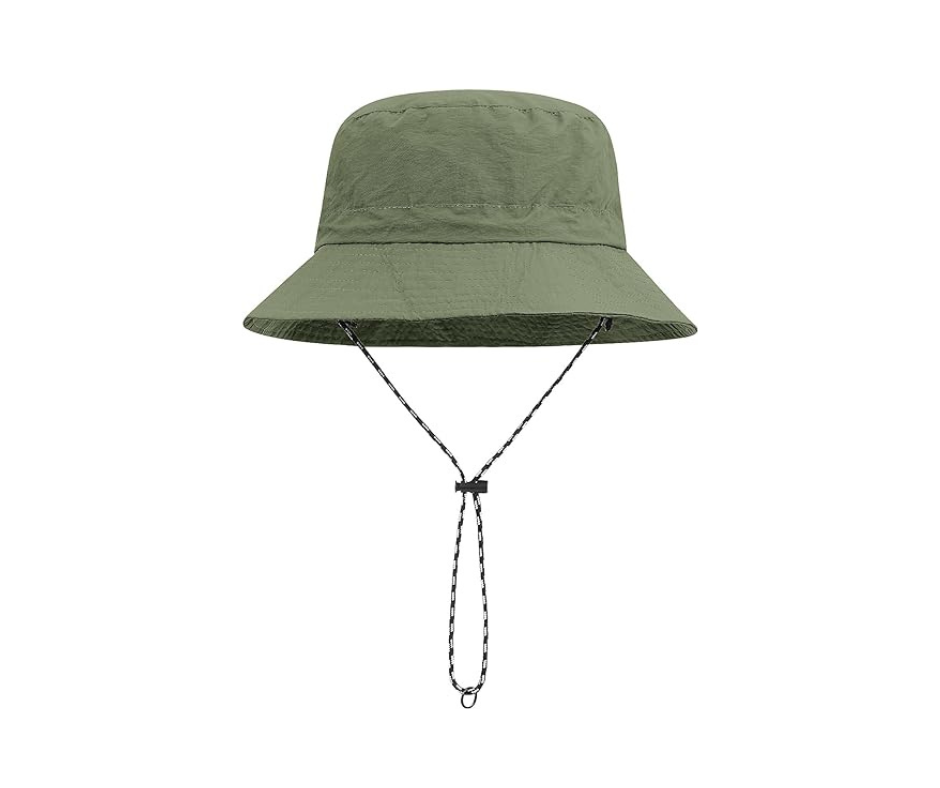 Waterproof Packable Hat in Army Green