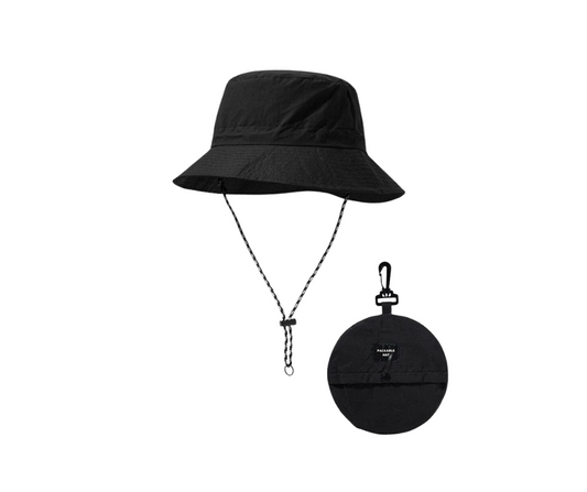 Waterproof Packable Hat in Black