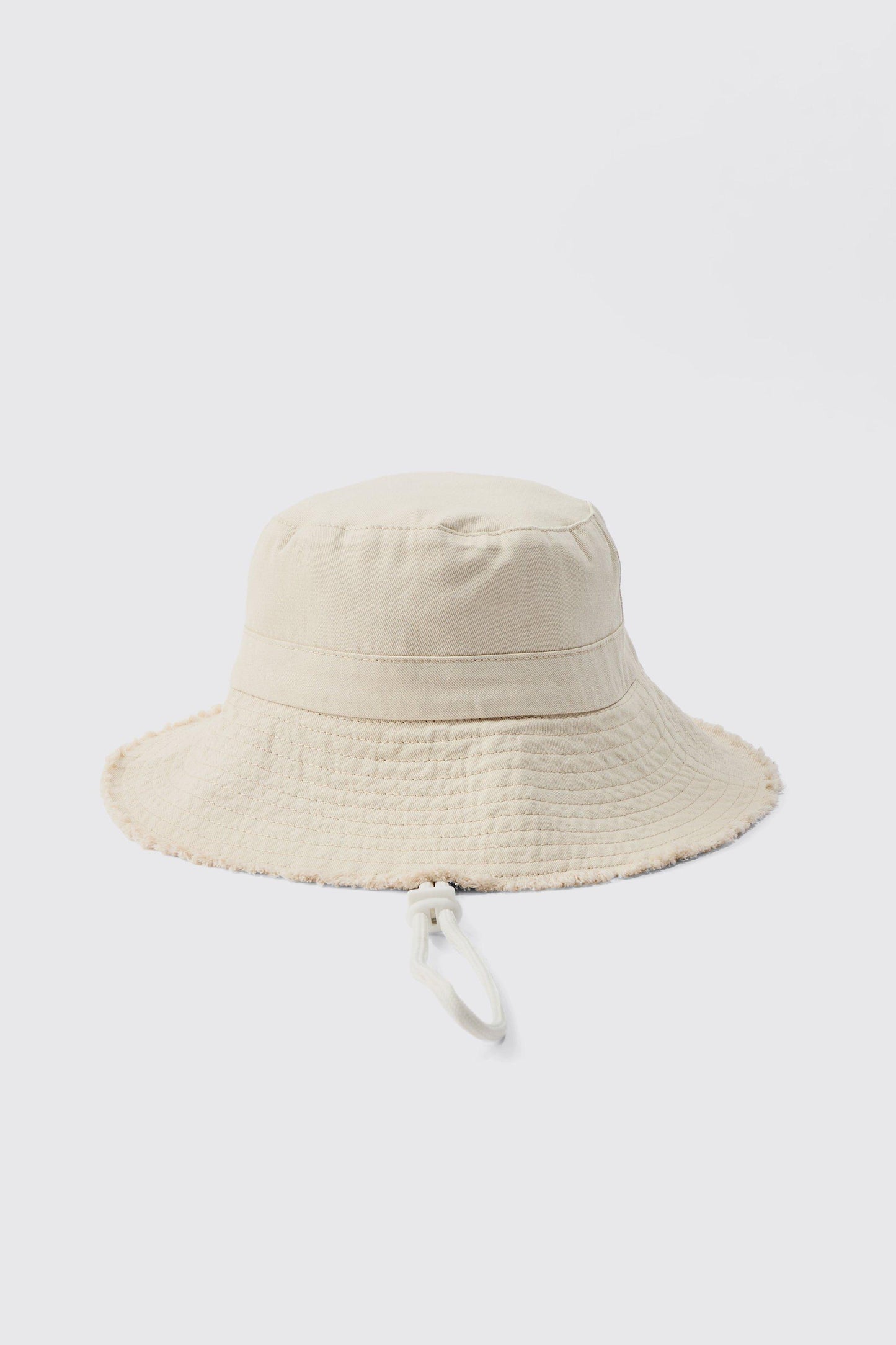 Denim Bucket Hat in Begie