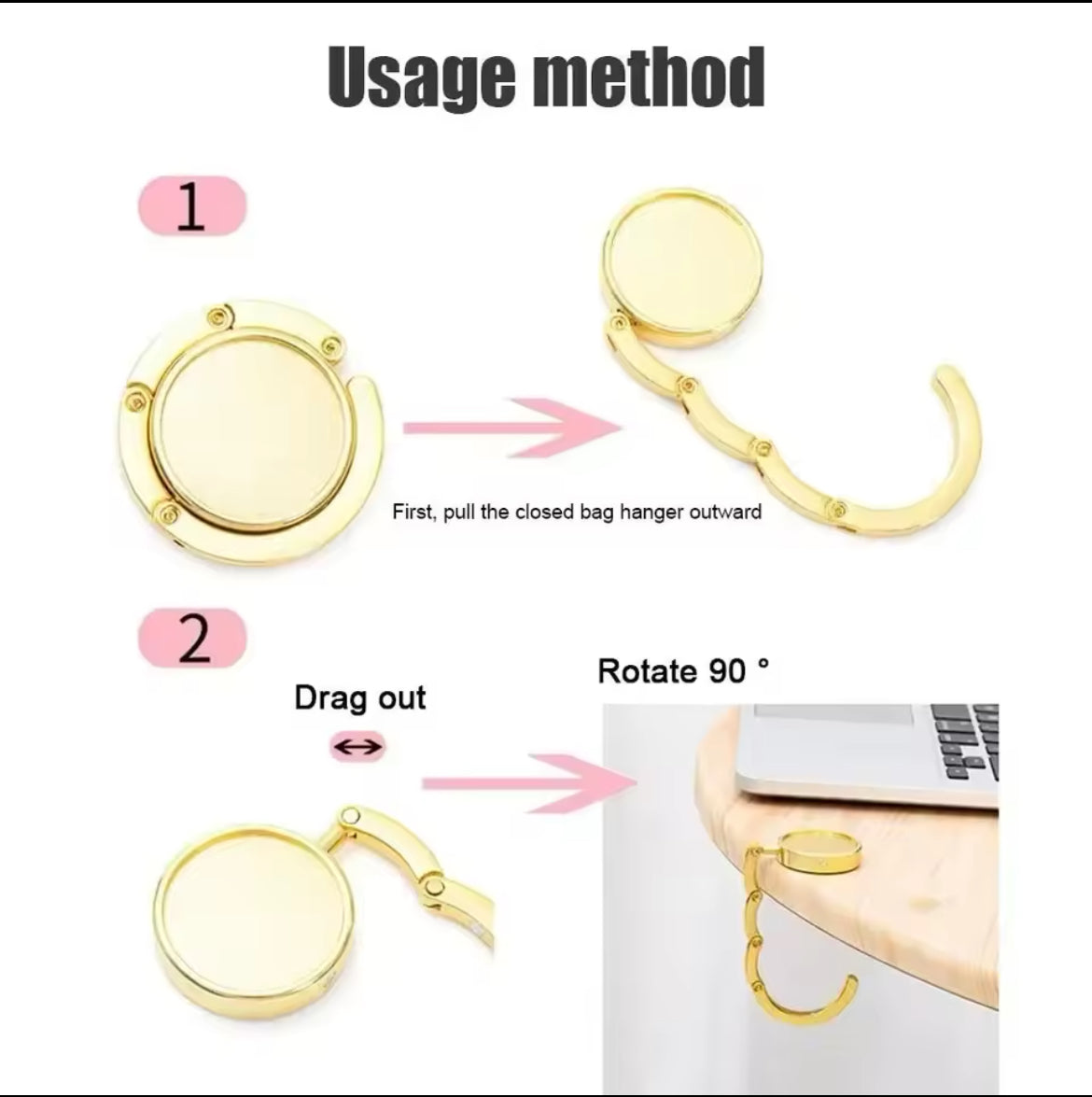 Bag Hook (Save Your Bag) Silver