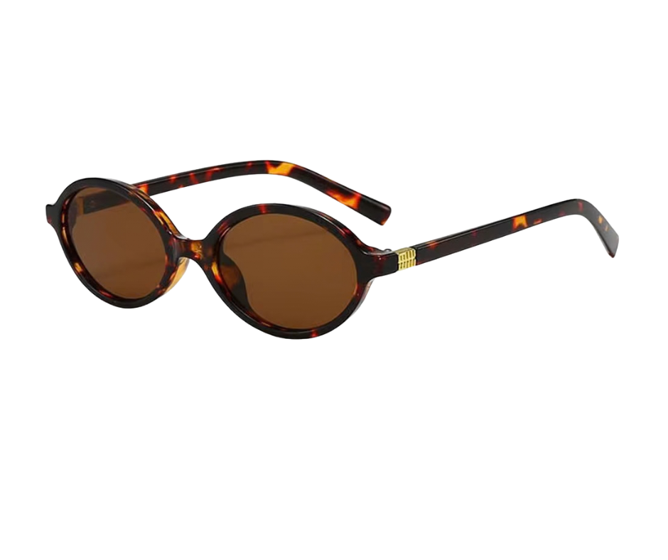 Oval in Leopard Brown